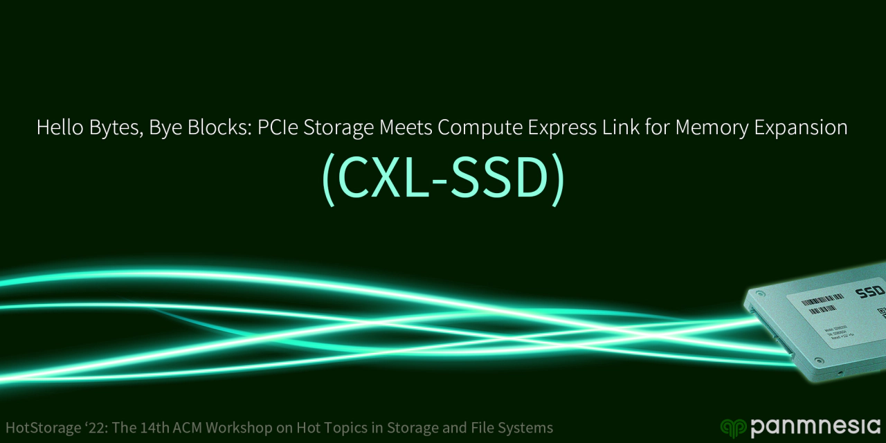 파네시아, SSD 기반의 메모리 확장 기술, 'CXL-SSD' 개발