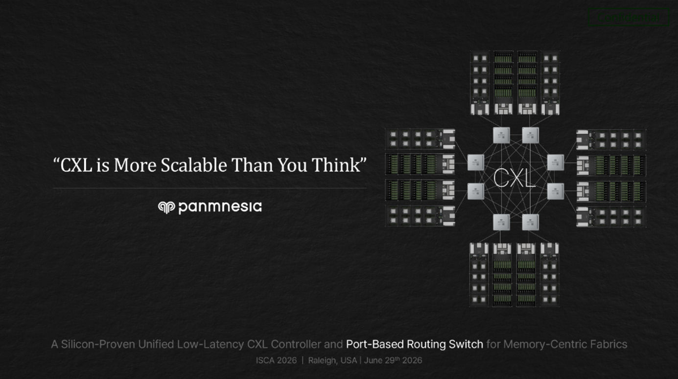 “Bringing More CXL Memory within the Same Latency Class” Panmnesia Unveils Next-Stage CXL Switch and Controller at ISCA 2026